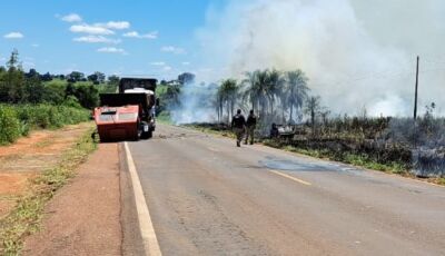 Bebê e 3 adultos sobrevivem a acidente grave com capotamento e incêndio em MS