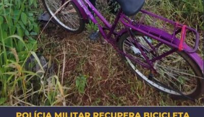 Polícia Militar recupera bicicleta furtada em Bodoquena