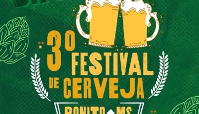 Festival de Cerveja começa dia 1&ordm; de maio em Bonito