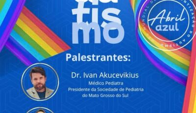Palestra sobre conscientização do autismo será realizada nesta terça-feira