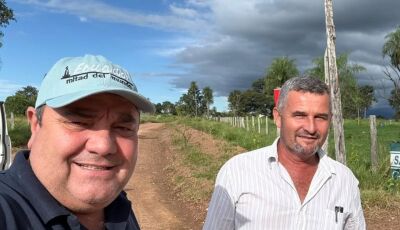 Prefeito visita confere situação de estradas vicinais em Bonito