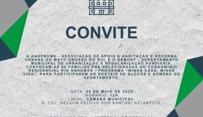 Prefeitura convoca famílias pré-selecionadas para o Residencial Rio Anhumas 