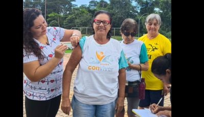 Bonito realiza a Campanha de vacinação contra a influenza no Grupo Conviver Idosos