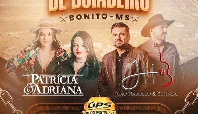 33ª Festa do Peão de Bonito começa hoje com shows e entrada gratuita