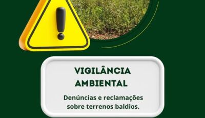 Denúncias e reclamações sobre terrenos baldios devem ser feitas pelo número da Vigilância Ambiental