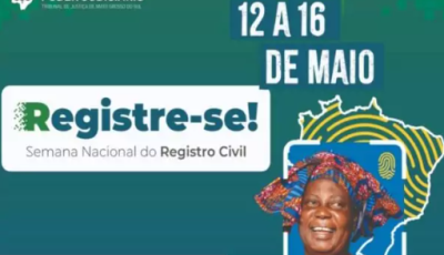 Bonito participa da 3ª edição da Semana Nacional do Registro Civil  Registre-se!