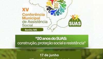 XV Conferência Municipal de Assistência Social acontece hoje e amanhã em Bonito