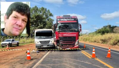 Motorista morre em acidente entre caminhões em MS