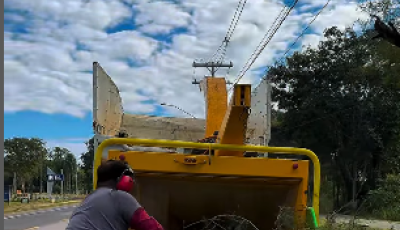 Bonito transforma galhos em adubo e reduz resíduos com novo triturador
