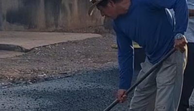 Prefeito anuncia mais asfalto na Vila América