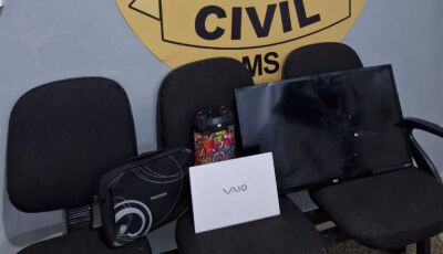 Polícia Civil identifica autores de furto qualificado e vandalismo ocorrido em escola de MS