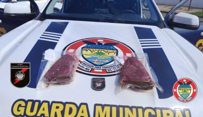Ladrão de picanha é preso pela Guarda Municipal de Bonito