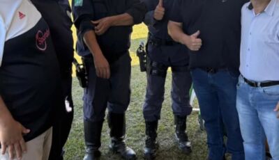 Guarda municipal realiza segurança no torneio de futebol no assentamento Guaicurus
