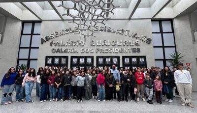 Banda Municipal fez uma visita especial à Assembleia Legislativa de Mato Grosso do Sul