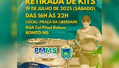 Corrida da Polícia Militar de Bonito: Retirada de Kits Acontece no Dia 19 de Julho