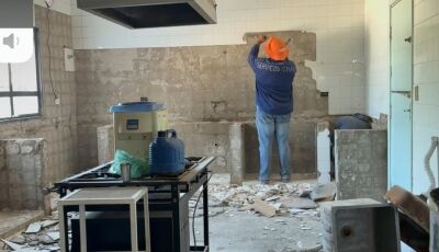 Prefeitura inicia reforma da cozinha do hospital com recursos próprios