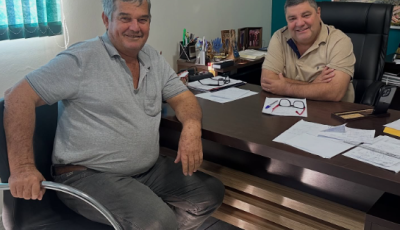 Prefeito Josmail recebe visita de Jango Busanello e destaca parceria e amizade