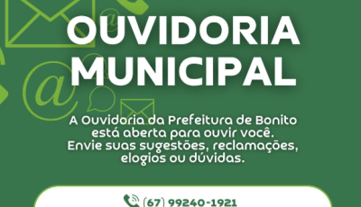 Ouvidoria Municipal de Bonito está à disposição da população