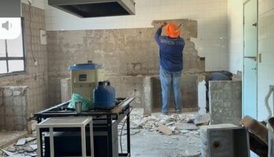 Prefeitura inicia reforma da cozinha do hospital com recursos próprios