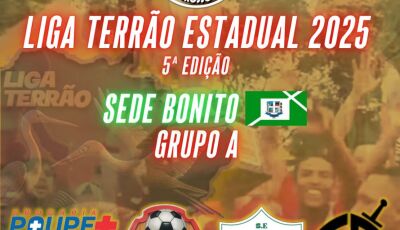 Bonito recebe a 5ª edição da Liga Terrão Estadual neste domingo