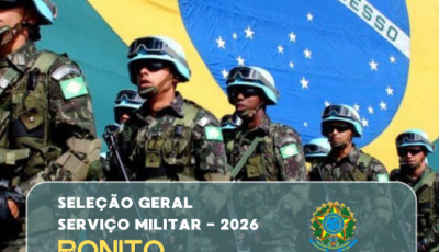 Bonito recebe seleção para serviço militar obrigatório