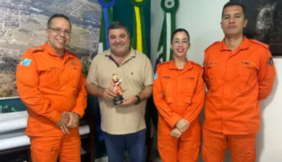 Prefeito de Bonito recebe visita institucional de autoridades do Corpo de Bombeiros