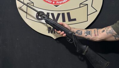 PC prende homem por posse de arma de fogo de uso restrito e ameaça em Bodoquena