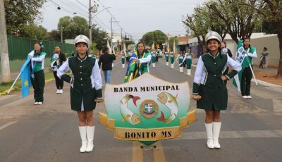 Banda Municipal de Bonito celebra 7 de Setembro com desfile e conquista estadual