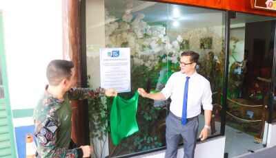 Bonito esteve presente na inauguração do Museu de Animais Taxidermizados  PM Ambiental