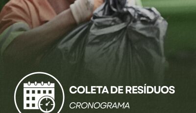 Confira o cronograma de coleta de resíduos sólidos (lixo comum) e da coleta seletiva (recicláveis)