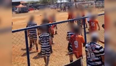 Confusão em futebol amador acaba em pancadaria em MS