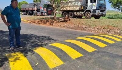 Prefeitura de Bonito instala novos quebra-molas para reforçar a segurança no trânsito