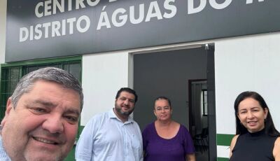 Prefeito acompanha instalação da antena da Claro no Distrito Águas do Miranda