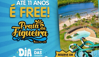 Feriado das Crianças: Praia da Figueira oferece entrada free para até 11 anos