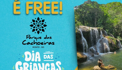 Feriado das Crianças com natureza e aventura no Parque das Cachoeiras em Bonito (MS)