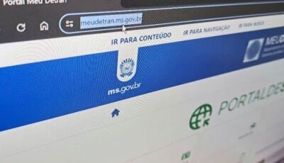 Digitar o site oficial do Detran de Mato Grosso do Sul no navegador web evita prejuízo com golpes