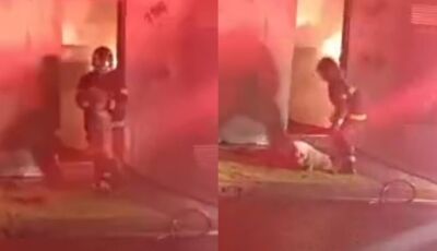 Bombeiro salvou cachorro em incêndio que matou casal em MS