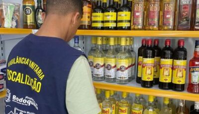 Vigilância Sanitária intensifica fiscalização sobre bebidas destiladas em Bodoquena