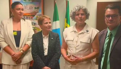 Prefeita de Bodoquena se reúne com Senadora Tereza Cristina em Brasília