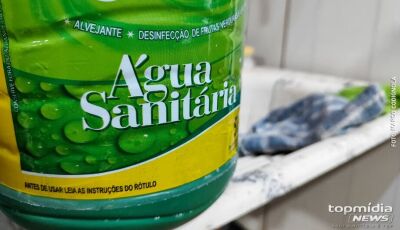 Criança de 1 ano é socorrida após beber água sanitária em MS