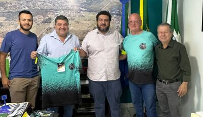 Prefeito de Bonito recebe vereador e representantes da Associação Bonitense de Ciclismo