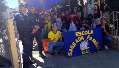 Guarda Municipal presta apoio aos alunos da escola Sagrada Família