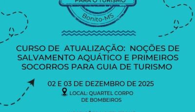 Bonito terá Curso de Atualização  Salvamento Aquático e Primeiros Socorros; veja como participar