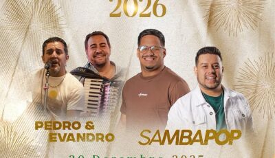 Hoje tem show com Pedro & Evandro e Samba Pop em Bonito