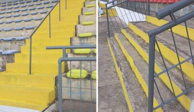 Parceria entre FFMS e Corumbaense garante adequações de segurança no Estádio Arthur Marinho 