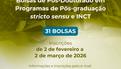 Pesquisadores podem concorrer a bolsas de R$ 5,2 mil na nova chamada de pós-doutorado da UEMS