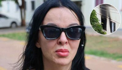 Apartamento de cantora de MS pega fogo e gato morre asfixiado