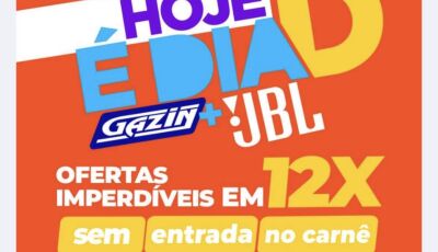 Sexta e sábado tem JBL com condição especial na Gazin