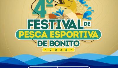 4&ordm; Festival de Pesca Esportiva de Bonito  2026 acontece de 13 a 15 de março