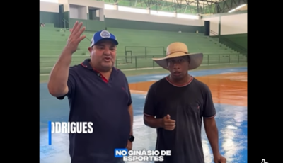 Prefeito destaca revitalização do Ginásio de Esportes em Bonito